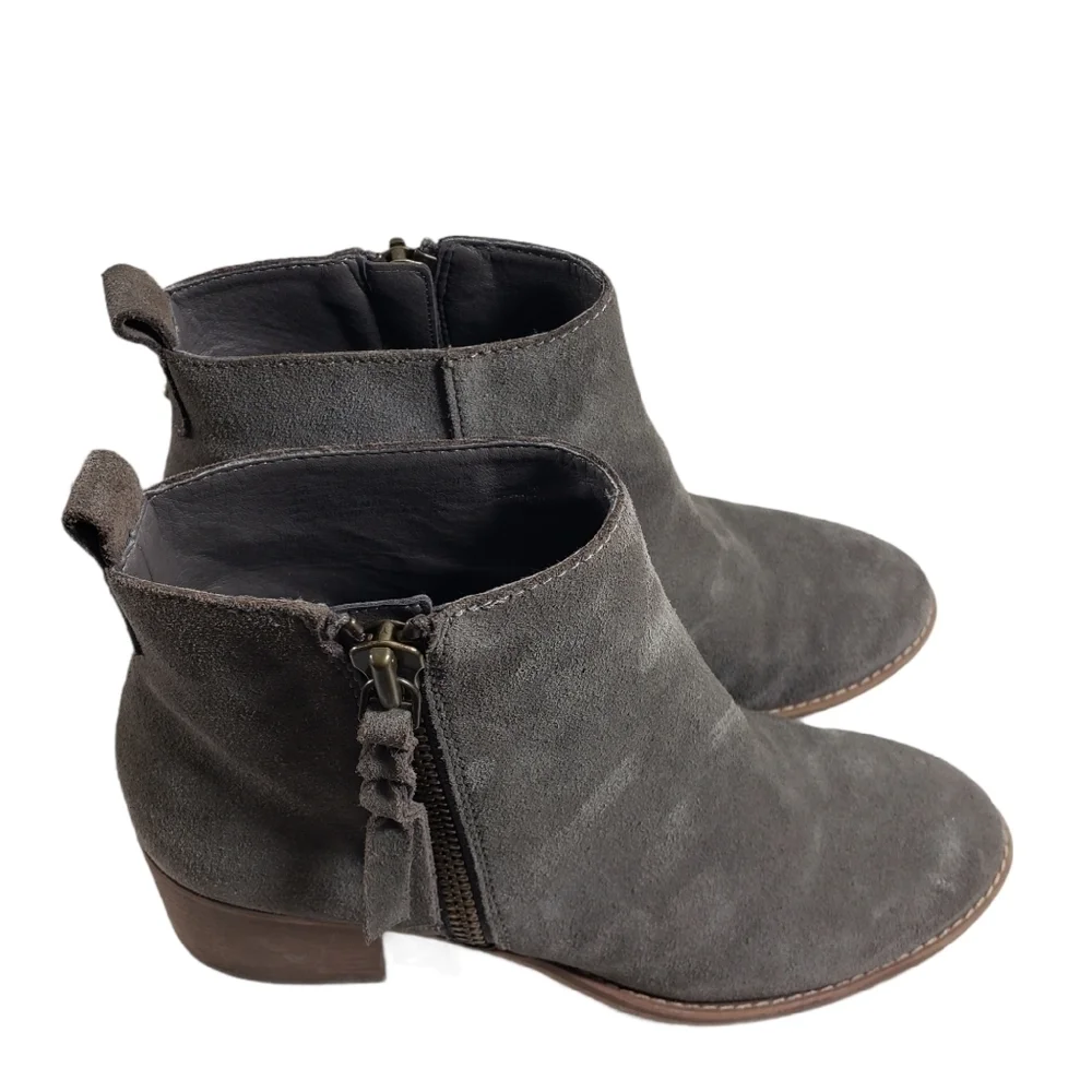 Just Fab Rhona Lace Up Faux Fur Boots Sz 6